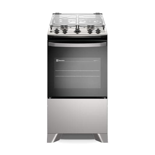 Electrolux Fogão 4 bocas Electrolux Cinza Efficient Mesa Inox, PerfectCook e VaporBake® (FE4IG) Bivolt