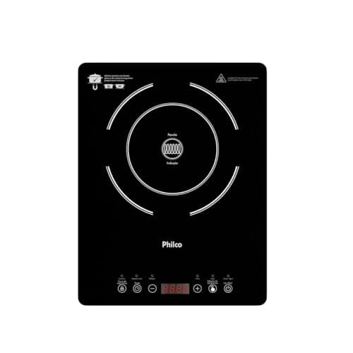 Cooktop de Indução Philco PCT10A Diferentes Níveis de Potência e Temperaturas 127V