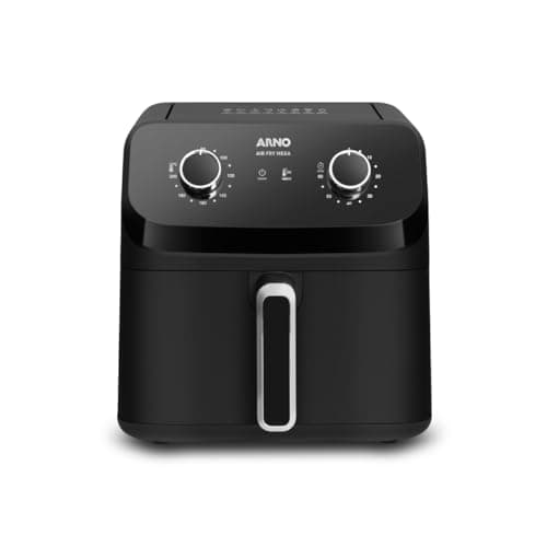 Fritadeira Sem Óleo Arno Air Fryer Mega 7,5L AFM7, 1700W, Preta, Tecnologia Extra Crocância, Super Silenciosa, 220V