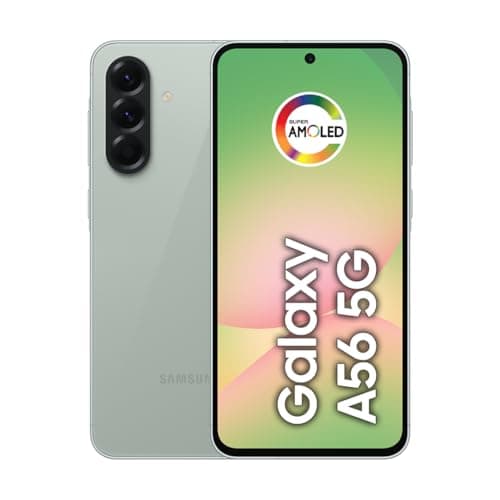 Smartphone Samsung Galaxy A56 5G 128GB, 8GB RAM, Câmera 50MP, IP67, Super AMOLED 6.7", Recursos AI, Verde