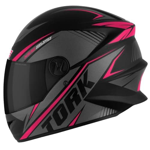 CAPACETE FECHADO PRO TORK R8 ROSA TAM. 60 VIS. FUMÊ