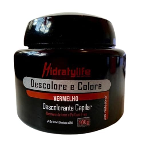 Pó Descolore e Colore Vermelho Mairibél/Hidraty 100g