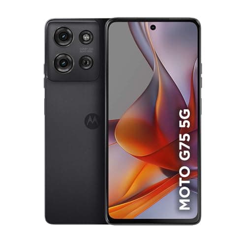 Smartphone Motorola Moto g75 5G - 256GB 16GB (8GB RAM+8GB Ram Boost) e 50MP Sony Lytia 600 Camera Moto AI Ultrarresistencia militar - Preto