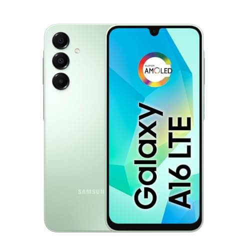 Celular Samsung Galaxy A16, 128GB + 4GB RAM, Câmera de até 50MP, Tela 6.7", NFC, IP54, Bateria 5000 mAh - Verde Claro