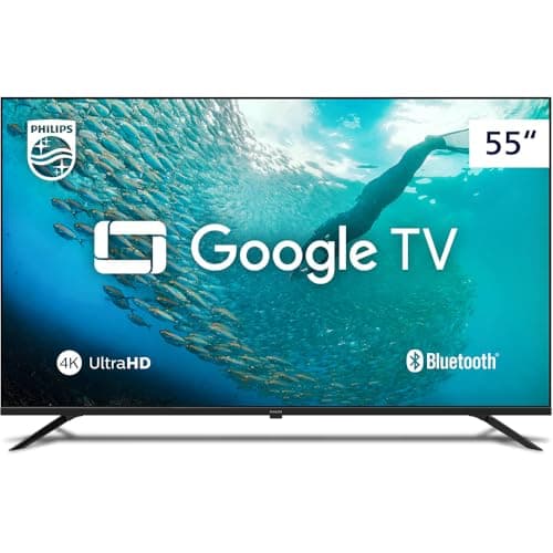 PHILIPS, Smart TV, 55'' 4K UHD, 55PUG7019/78, Google TV, Comando de Voz, HDR