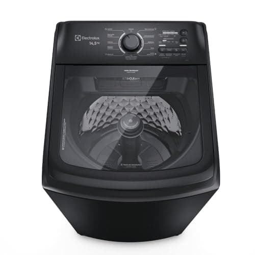 Electrolux Máquina de Lavar Electrolux 14,5kg Preta Efficient Cesto Inox, Jet&Clean e Filtro Fiapos (LEP15) 127V
