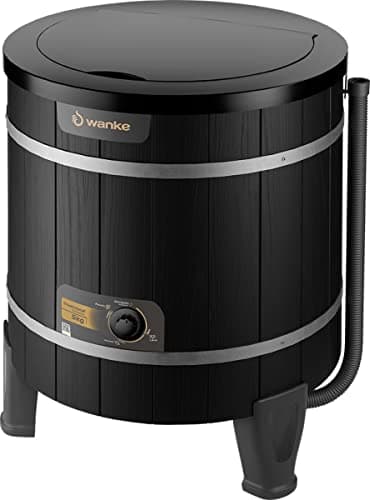 Lavadora de Roupas 5kg Tradicional Evolution, Máquina Bate Bate Semiautomática Black Wanke 110V